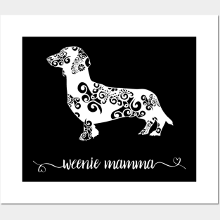 Weenie Mama Flower Pattern Posters and Art